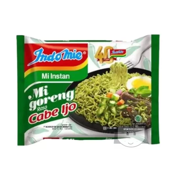 Indomie Mi Goreng Cabe Ijo 85 gr Exp. 19-10-2025