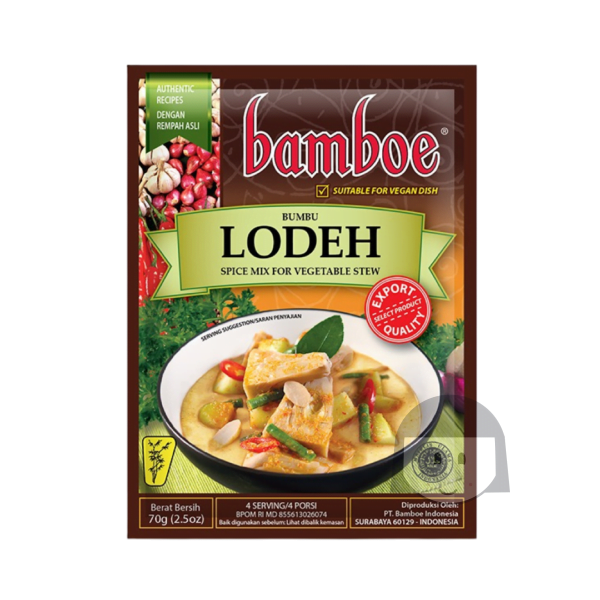 Bamboe Bumbu Lodeh 70 gr Spices & Seasoned Flour