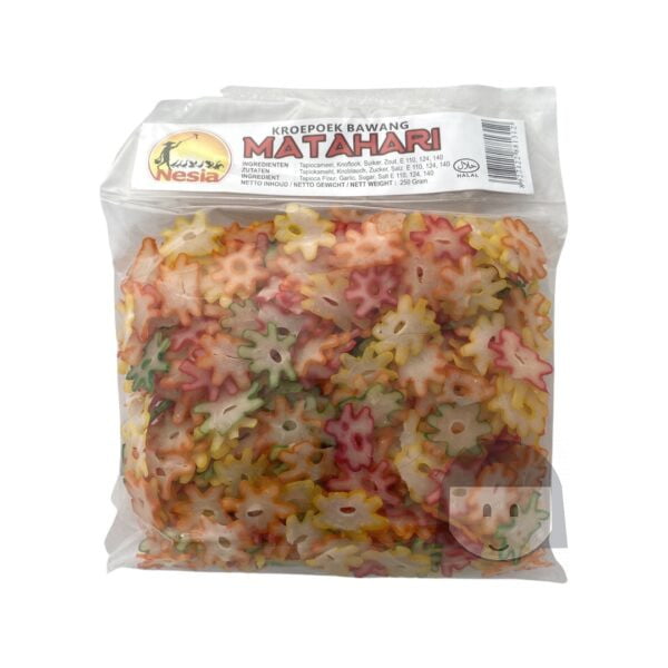 Nesia Krupuk Bawang Matahari 250 gr Raw Krupuk