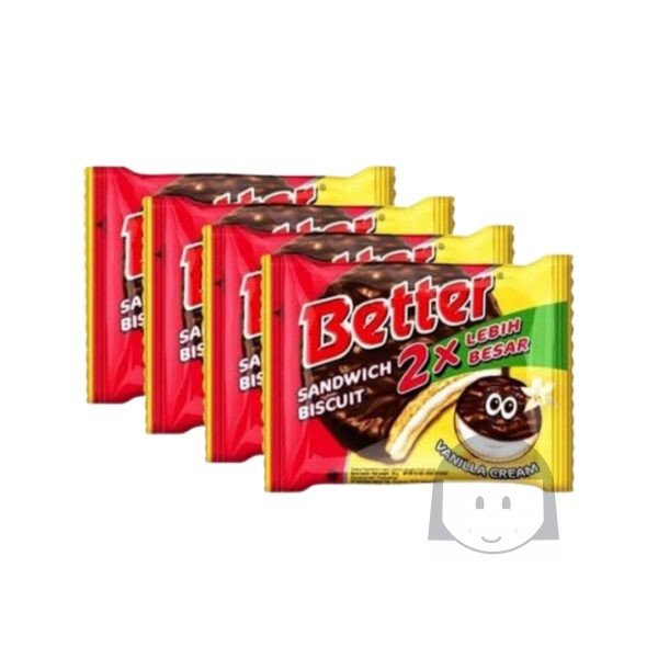 Better Sandwich Biscuit Vanilla Cream 27 gr x 10 sachets Limited Products