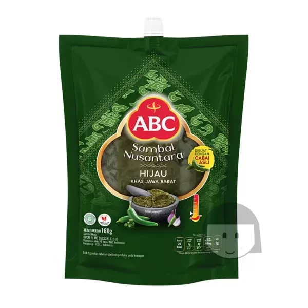 ABC Homestyle Sambal Hijau Pouch 180 gr Soy Sauce, Sauce & Sambal