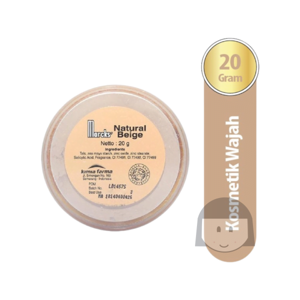 Marcks Bedak Natural Beige 40 gr - Gambar 2