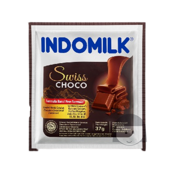 Indomilk Susu Kental Manis Swiss Choco 37 gr x 10 sachets Drinks