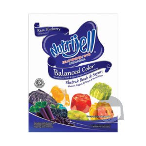 Nutrijell Jelly Powder Balanced Color Rasa Blueberry 15 gr Baking Supplies