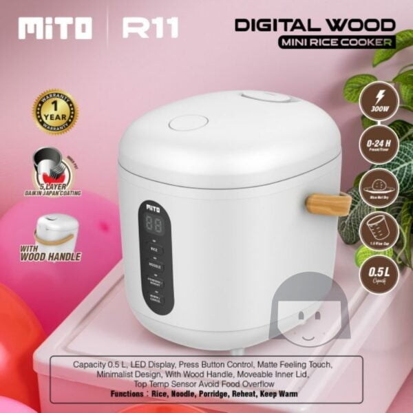 Mito Digital Mini Rice Cooker 0,5 Liter Non Food
