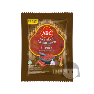 ABC Sambal Nusantara Geprek 18 gr, 10 sachets Soy Sauce, Sauce & Sambal