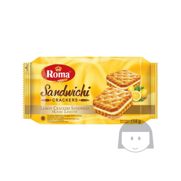 Roma Sandwichi Lemon Crackers Sandwich 120 gr Limited Products