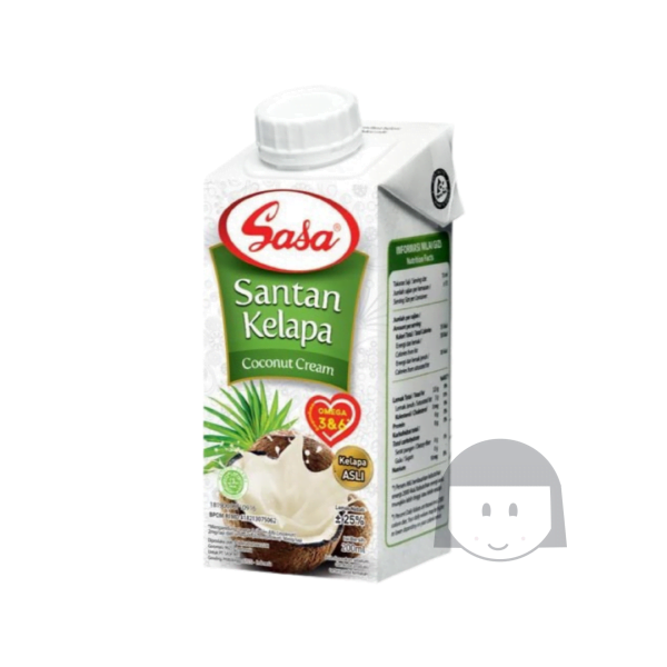 Sasa Santan Kelapa Coconut Cream 200 ml Exp. 27-09-2025