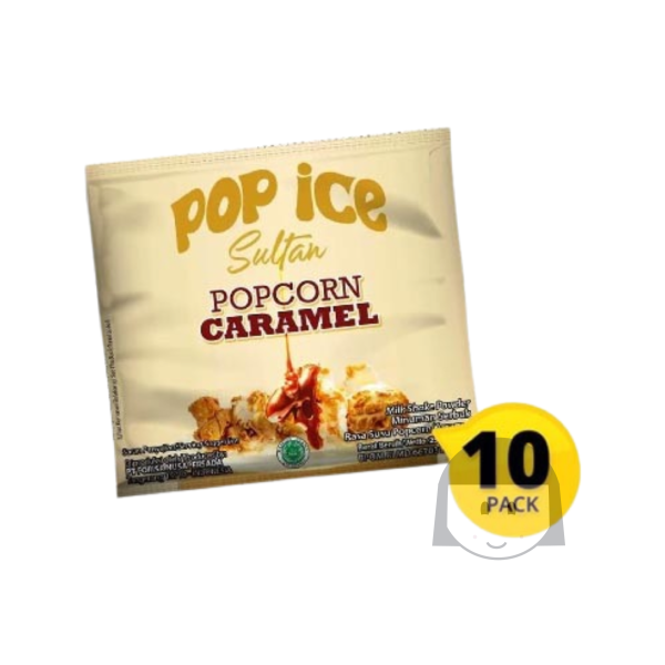 Pop Ice Sultan Popcorn Caramel 10 sachets Drinks