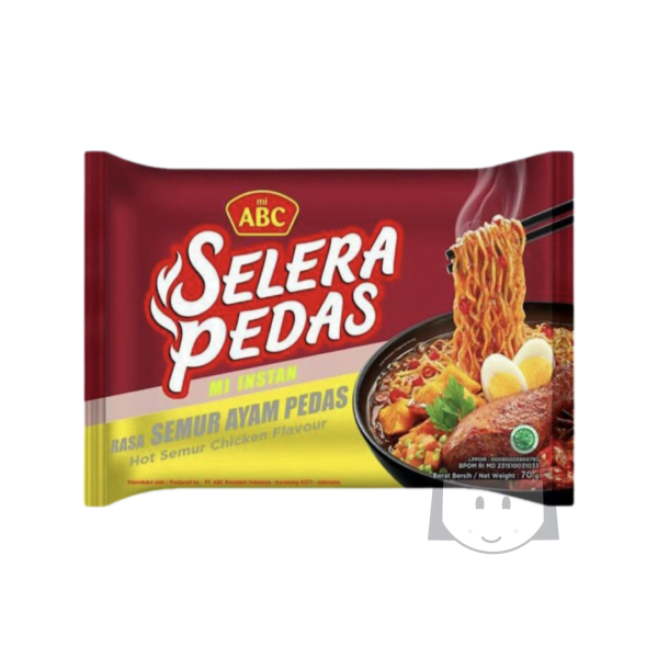 ABC Selera Pedas Mi Instan Rasa Semur Ayam Pedas 70 gr Exp. 27-05-2024 Obral