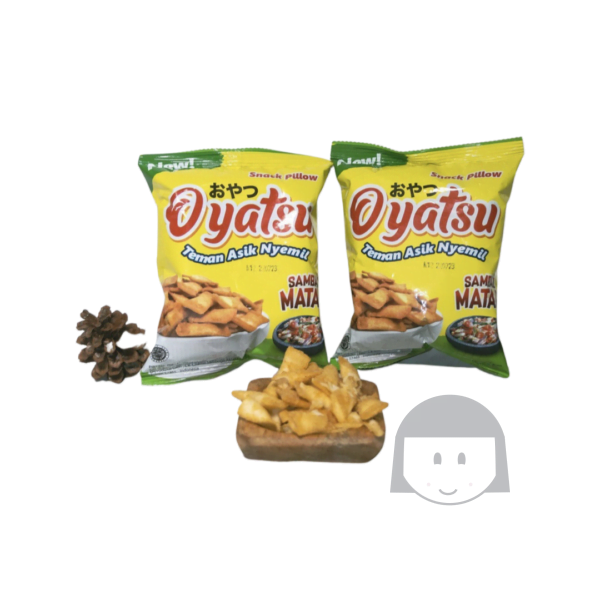 Oyatsu Snack Pillow Sambal Matah 35 gr Savory Snacks