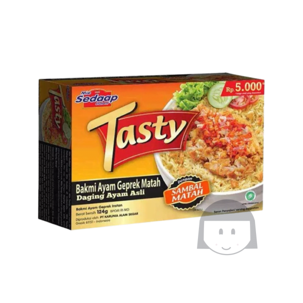 Mie Sedaap Tasty Bakmi Ayam Geprek Matah 124 gr Clearance Sale