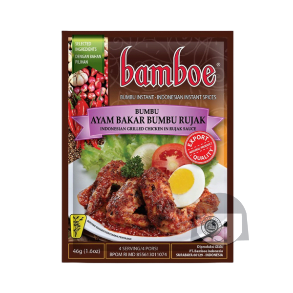 Bamboe Bumbu Ayam Bakar Bumbu Rujak 46 gr Spices & Seasoned Flour