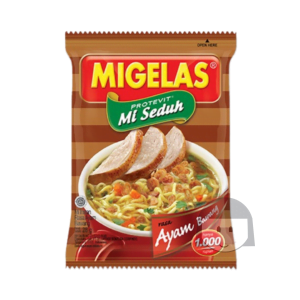 Migelas Rasa Ayam Bawang 30 gr, 10 pcs Noodles & Instant Food