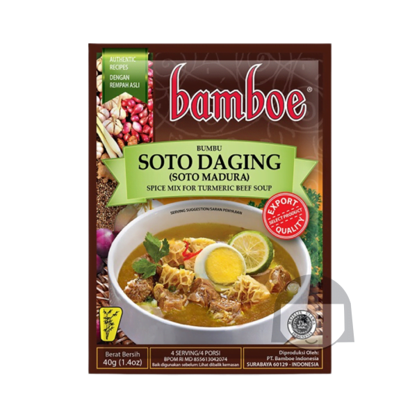 Bamboe Bumbu Soto Daging ( Soto Madura) 40 gr Spices & Seasoned Flour
