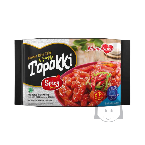 Mamasuka Korean Rice Cake Topokki Spicy 134 gr Noodles & Instant Food