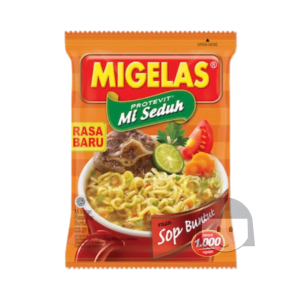 Migelas Rasa Sop Buntut 30 gr, 10 pcs Noodles & Instant Food