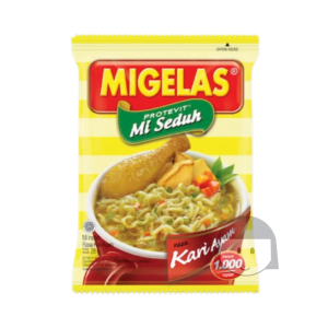 Migelas Rasa Kari Ayam 30 gr, 10 pcs Mie & Makanan Instan