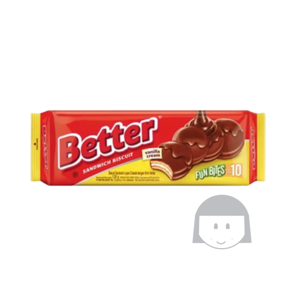 Better Sandwich Biscuit Vanilla Cream 100 gr Clearance Sale