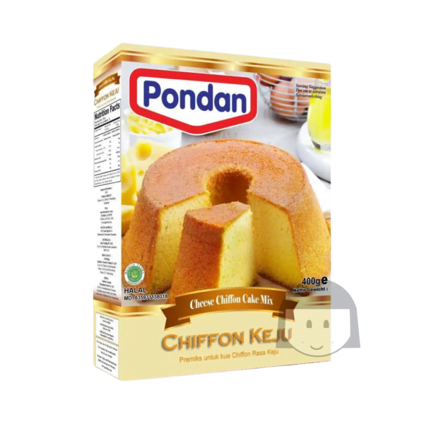 Pondan Chiffon Keju 400 gr Bakbenodigdheden