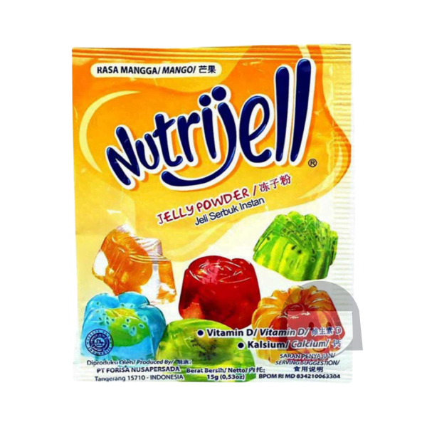 Nutrijell Jelly Poeder Rasa Mangga / Mango 15 gr Bakbenodigdheden