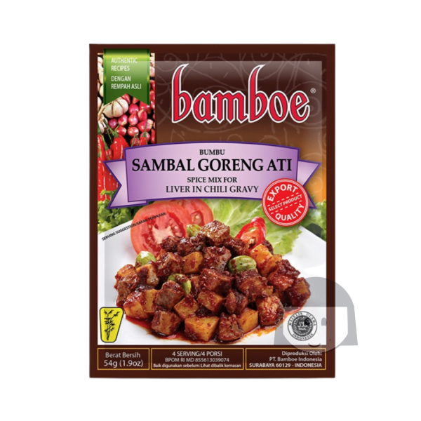 Bamboe Bumbu Sambal Goreng Ati 54 gr Exp. 24-04-2025