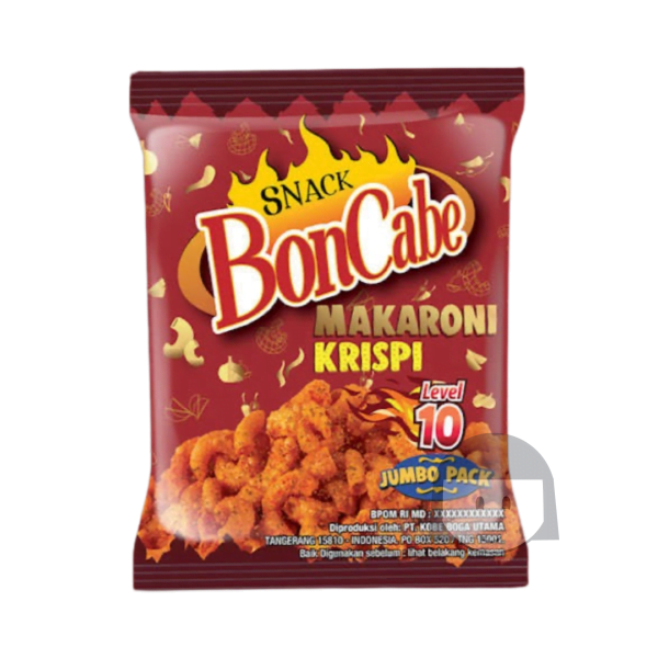 Kobe Snack Boncabe Makaroni Krispi Level 10 135 gr Exp. 19-08-2025