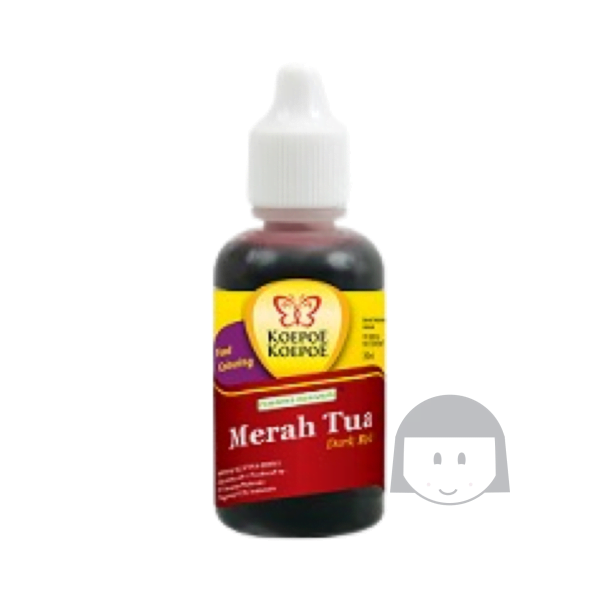 Koepoe Koepoe Pewarna Merah Tua 30 ml