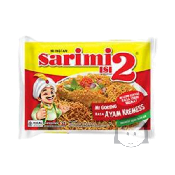 Sarimi Isi 2 Mi Goreng Rasa Ayam Kremes 125 gr Exp. 06-11-2024 Obral