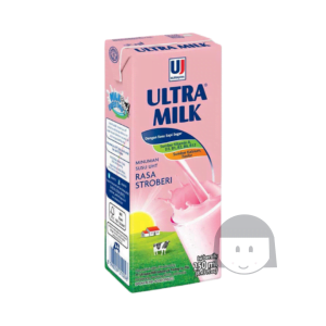 Ultrajaya Ultra Milk Rasa Stroberi 250 ml Drinks