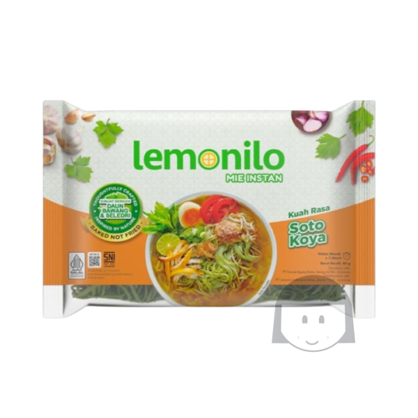 Lemonilo Mie Instan Kuah Rasa Soto Koya 77 gr Noodles & Instant Food