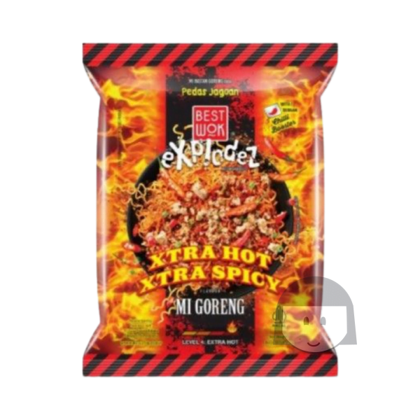 Best Wok Explodez Mi Goreng Extra Heet Extra Pittig 73 gr Noedels en instantvoedsel