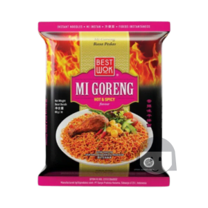 Best Wok Mie Goreng Hot & Spicy 80 gr, 40 pcs Bulk Discount