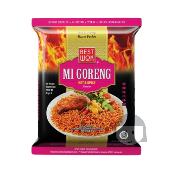 Best Wok Mi Goreng Hot & Spicy 80 gr x 5 pcs