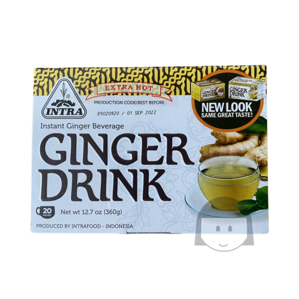 Intra Instant Ginger Beverage Ginger Drink Less Sugar 15 gr x 20 sachets Drinks