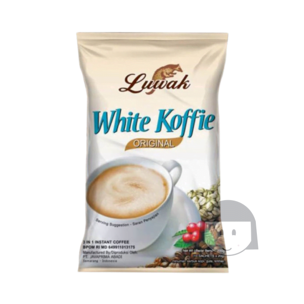 Luwak White Koffie Original 20 gr x 10 sachets Drinks