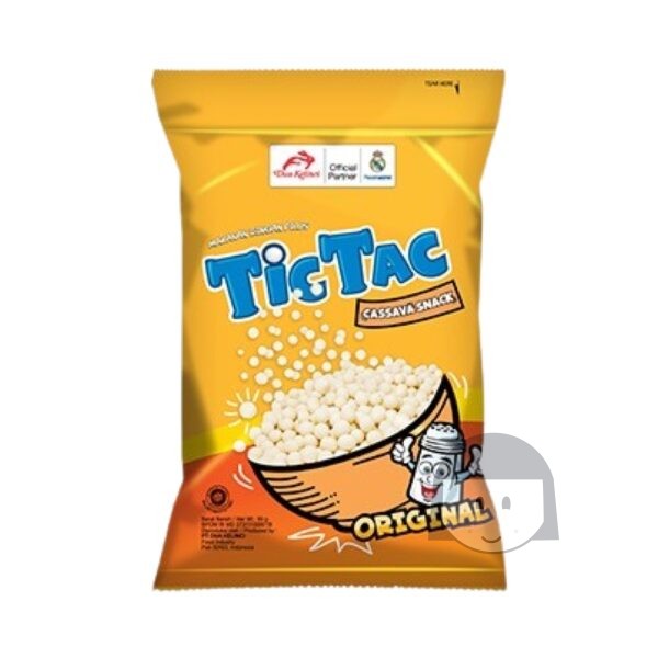 Dua Kelinci Tictac Snack Original 80 gr Makanan Ringan Gurih