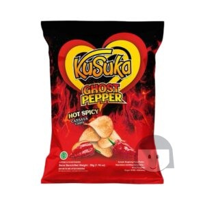 Kusuka Hot & Spicy Cassavechips Ghost Pepper 50 gr Hartige snacks