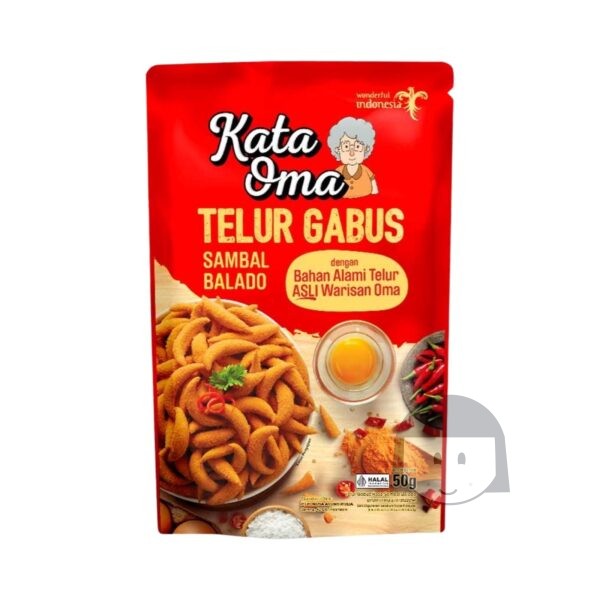 Kata Oma Telur Gabus Balado 50 gr Hartige snacks