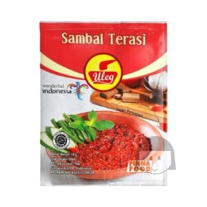 Finna Uleg Sambal Terasi 18 gr, 10 zakjes Sojasaus, Saus & Sambal