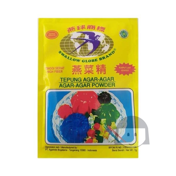 Swallow Globe Brand Tepung Agar-Agar Warna Yellow 7 gr