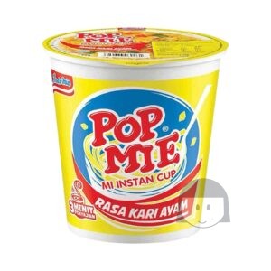 Pop Mie Mi Instan Cup Rasa Kari Ayam 75 gr Exp. 27-05-2024 Opruiming