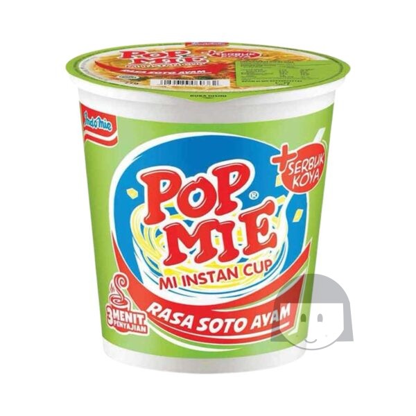 Pop Mie Mi Instan Cup Rasa Soto Ayam 75 gr Exp. 20-06-2024 Beperkte producten