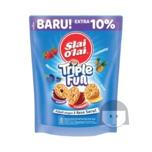 Slai O'lai Triple Fun Biskuit Susu met Selai Aneka Rasa 80 gr Limited Products