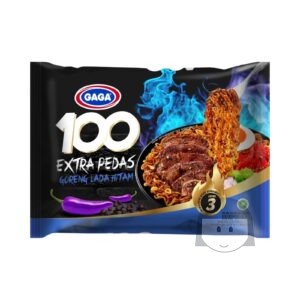 Gaga Mie Extra Pedas Goreng Lada Hitam 85 gr Mie & Makanan Instan