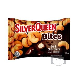 SilverQueen Bites Kacang Mete Lapis Coklat Hitam 30 gr Camilan Manis
