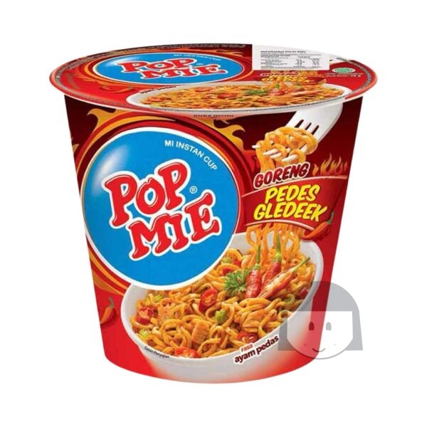 Pop Mie Goreng Pedes Gledek Rasa Ayam Pedas 75 gr Noodles & Instant Food