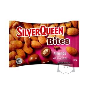 SilverQueen Bites Susu Coklat Lapis Almond 30 gr Cemilan Manis