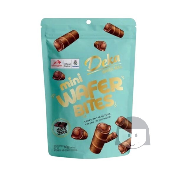 Deka Mini Wafer Bites Choco Choco 80 gr Makanan Ringan Manis