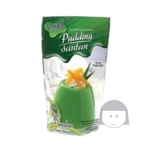 Nutrijell Puding Santan Rasa Pandan 130 gr